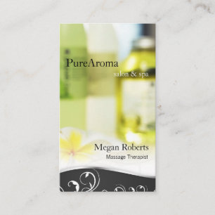 Carte De Rendez-vous Salon de massage de soins de la peau de spa