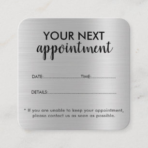 Carte De Rendez-vous Salon de Parties scintillant en argent de luxe Fou