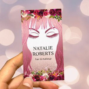 Carte De Rendez-vous Salon floral de Bourgogne de coiffeur de