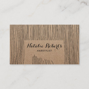 Carte De Rendez-vous Salon Russe Kraft Custom Hair Color Hair Stylist S