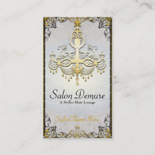 Carte De Rendez-vous Salon sophistiqué moderne de concepteur d'or