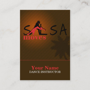 Carte De Rendez-vous Salsa Moves - Business-, Horaire Card