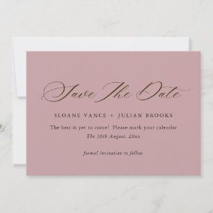 Carte de rendez-vous "Save the Date" à typographie