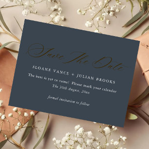 Carte de rendez-vous "Save the Date" à typographie