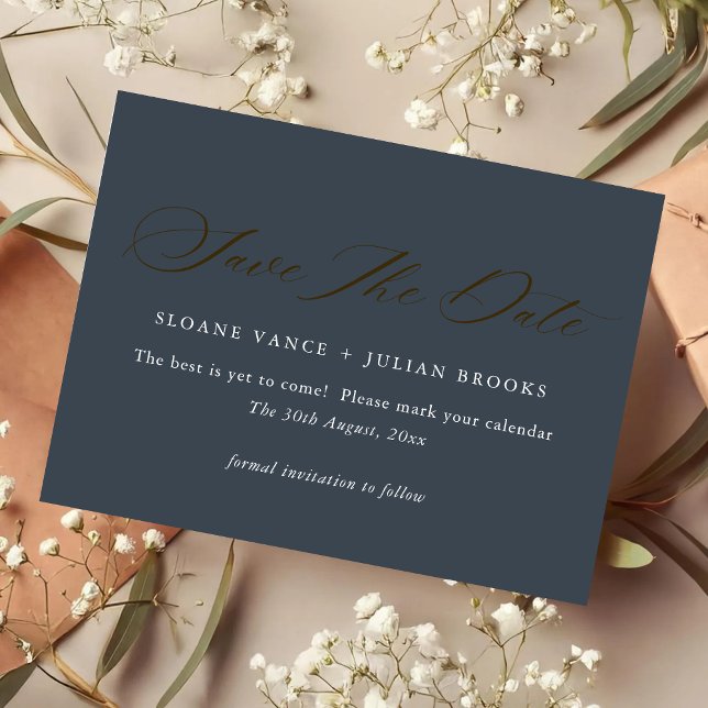 Carte de rendez-vous "Save the Date" à typographie (Créateur téléchargé)