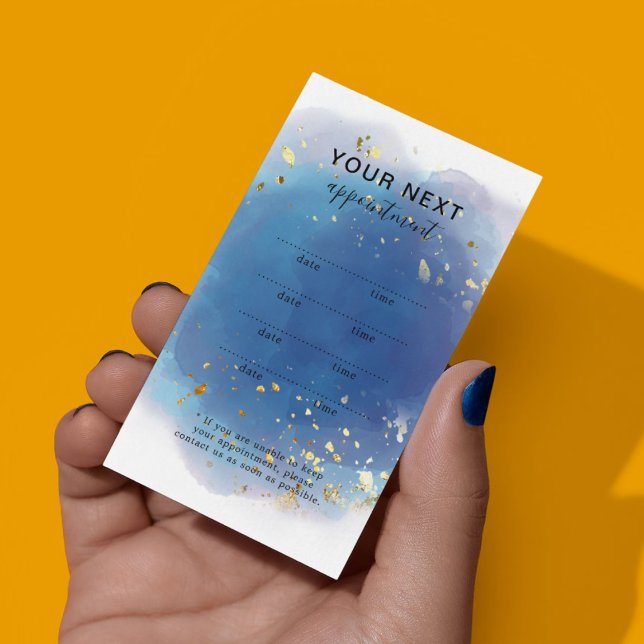 Carte De Rendez-vous Script de signature holographique Moderne Glam Pai (Holographic Signature Script Modern Glam Glitter Appointment 
)