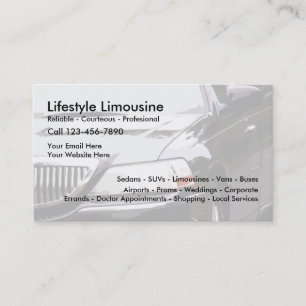 Carte De Rendez-vous Service de limousine