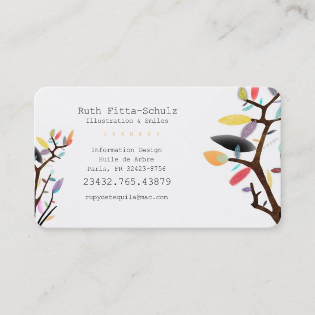 Carte De Rendez-vous Services d'illustration et de poésie (Devant)