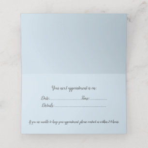 Carte De Rendez-vous Services du salon de ongle pour pédicure pour manu