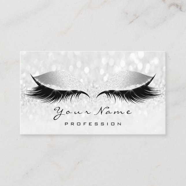 Carte de rendez-vous Silver Grey Parties scintilla (Devant)
