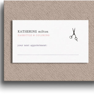 Carte de rendez-vous simple Elegant Clean Hair Sty