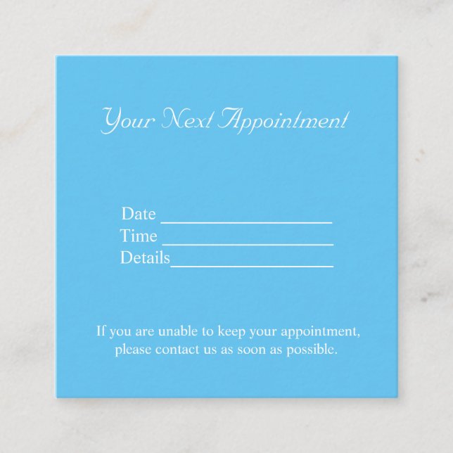 Carte De Rendez-vous simple minimum ajouter votre nom texte images nomm (Devant)