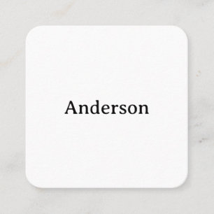 Carte De Rendez-vous Simple Professional Arrondi 2,5" x 2,5" Plat