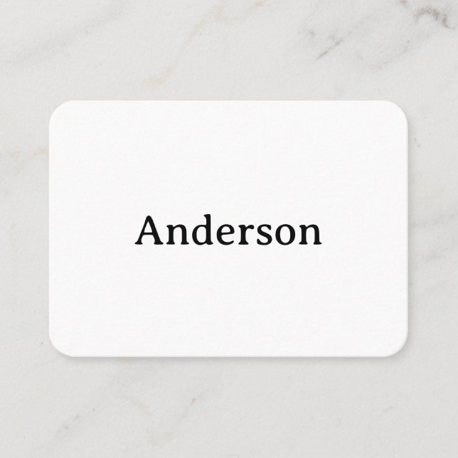 Carte De Rendez-vous Simple Professional Arrondi 3,5" x 2,5" Plat (Devant)