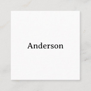 Carte De Rendez-vous Simple Professional au carré 2,5" x 2,5" plat