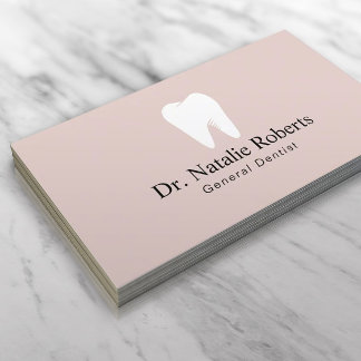 Carte De Rendez-vous Soins dentaires Logo pour les dents Cute Blush Ros