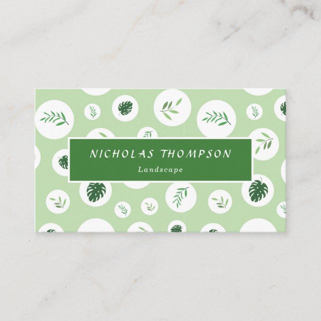 Carte De Rendez-vous Soins professionnels de la pelouse et des arbres (Devant)