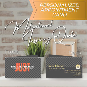 Carte De Rendez-vous "Soyez curieux" Motivational Business Consultant