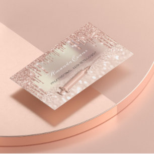 Carte De Rendez-vous Spa Botox des Parties scintillant de rose
