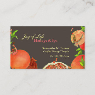 Carte de rendez-vous Spa de massage de grenade