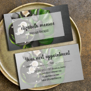 Carte De Rendez-vous Spa de massothérapeute