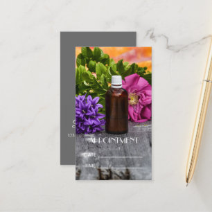 Carte De Rendez-vous SPA Essential Huile Massage Aromathérapie Rendez-v