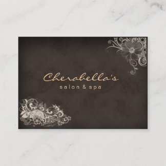 Carte de rendez-vous Spa Floral Beige tendance Sal