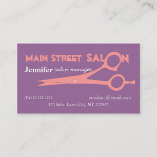 Carte De Rendez-vous Spa Girly de salon de beauté de cisaillements