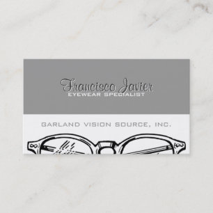 Carte De Rendez-vous Spectacles Vêtements d'oeil Vision optique avec ra
