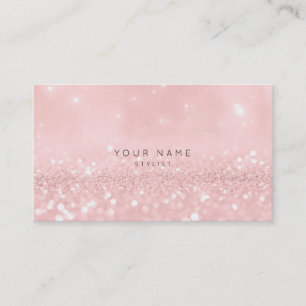 Carte De Rendez-vous Styliste scintillante VIP de parties scintillantes