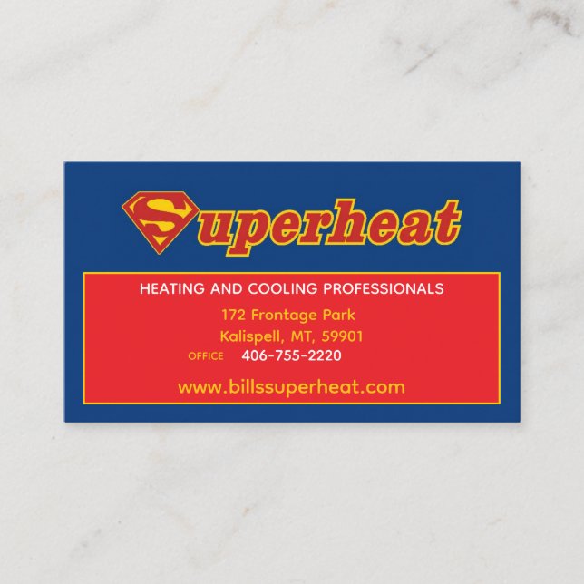 Carte de rendez-vous Superheat (Devant)