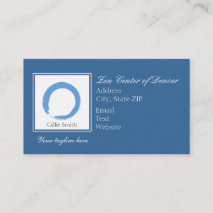 Carte De Rendez-vous Symbole bleu ciel Zen