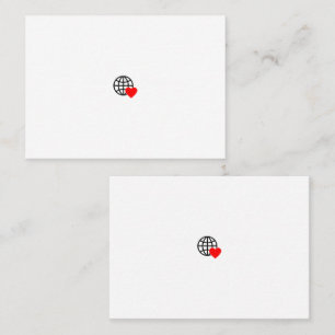 Carte De Rendez-vous Symbole du coeur rouge créé avec des lignes lisses