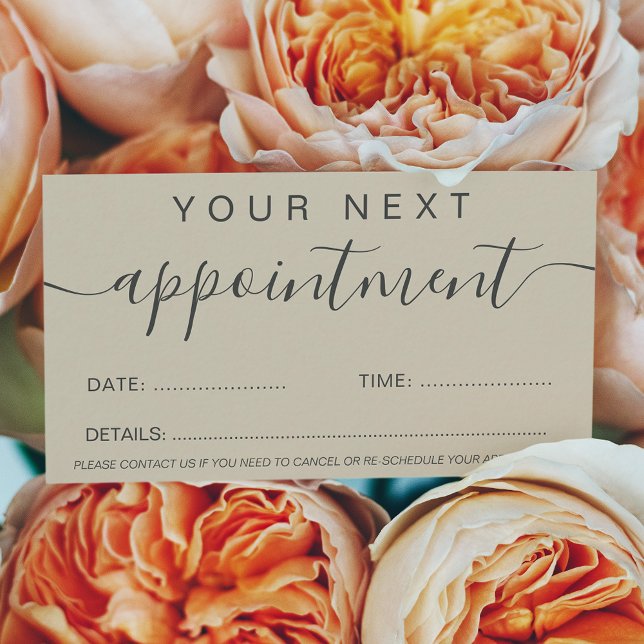 Carte De Rendez-vous tonalité terre moderne tendance plus professionnel (Créateur téléchargé)