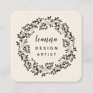 Carte De Rendez-vous Type de couronne contemporaine Design Artiste Carr
