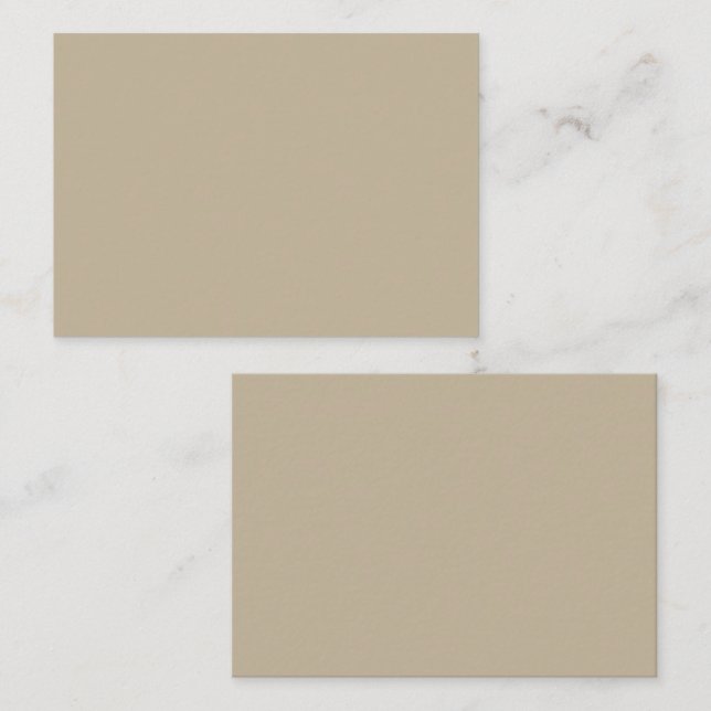 Carte De Rendez-vous Un arrière-plan brun uni avec une texture lisse et (Devant / Derrière)