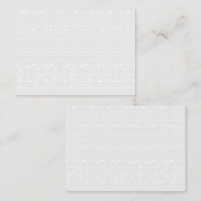 Carte De Rendez-vous Un design moderne avec une combinaison de w (Devant / Derrière)