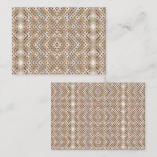 Carte De Rendez-vous Un tapis marron affichant un design symétrique car