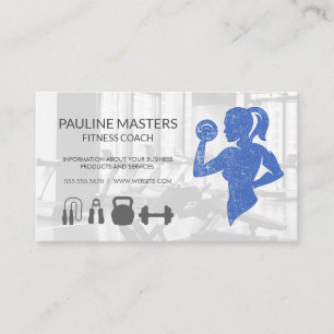 Carte De Rendez-vous Une Femme Qui Travaille Athlète Fitness
