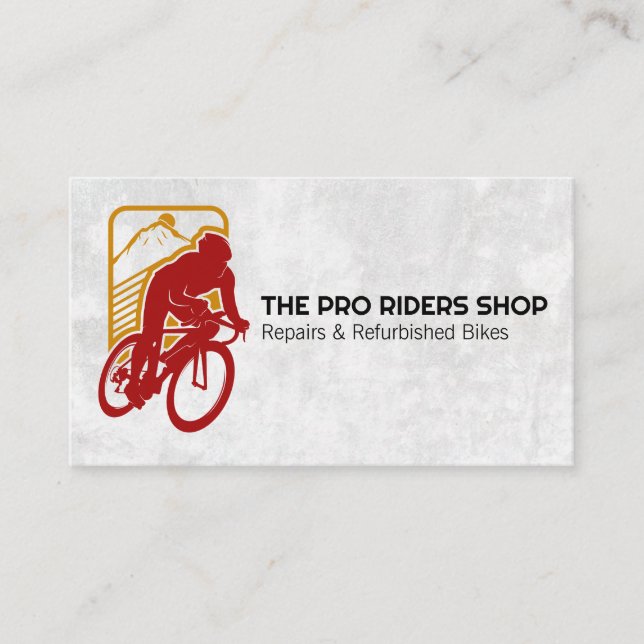 Carte De Rendez-vous Vélo équitation sur la piste (Devant)