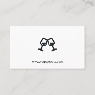 Carte De Rendez-vous Verre à vin   Sommelier