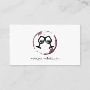 Carte De Rendez-vous Verre à vin   Sommelier   Tige à vin