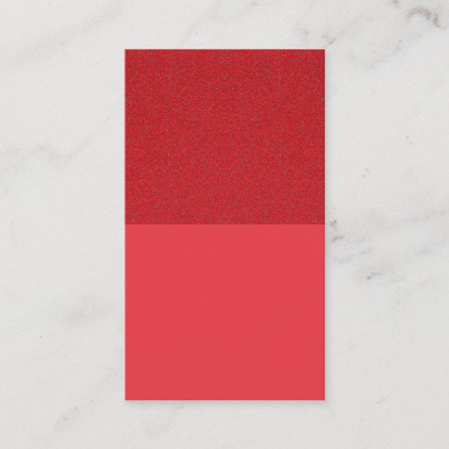 Carte de rendez-vous verticale rouge tomate - Pers (Devant)