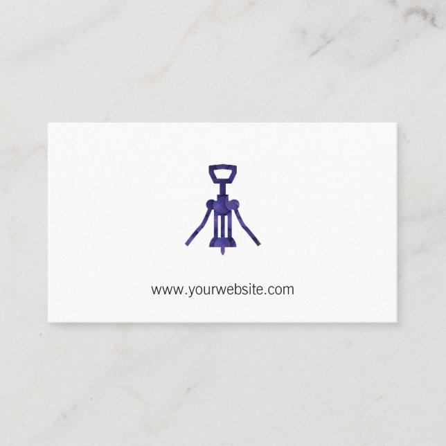 Carte De Rendez-vous Vin | Sommelier | Raisins de vin (Devant)