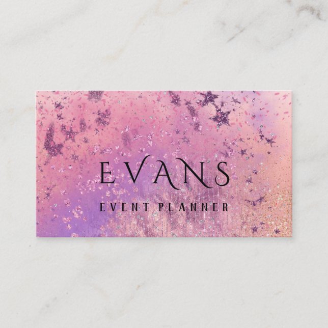 Carte De Rendez-vous Wedding planner d'événement Rose Blush Coiffeur PI (Devant)