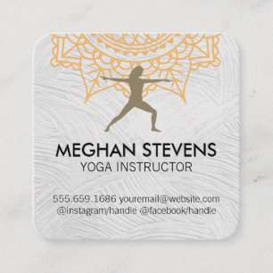 Carte De Rendez-vous Yoga Posa   Instructeur   Santé