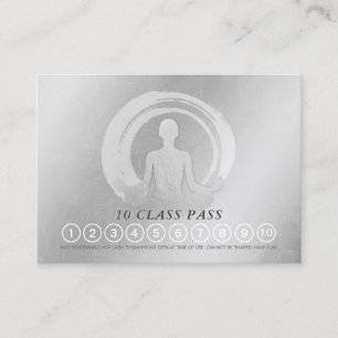 Carte De Rendez-vous YOGA Pose ZEN Classe des signes Pass Fidélité Rend