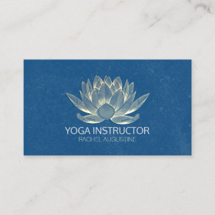 Carte De Rendez-vous YOGA Studio Méditation Reiki Instructeur Gold Lotu