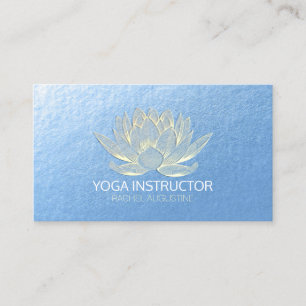 Carte De Rendez-vous YOGA Studio Méditation Reiki Instructeur Gold Lotu