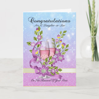 Carte de renouvellement du voeu de mariage de son 